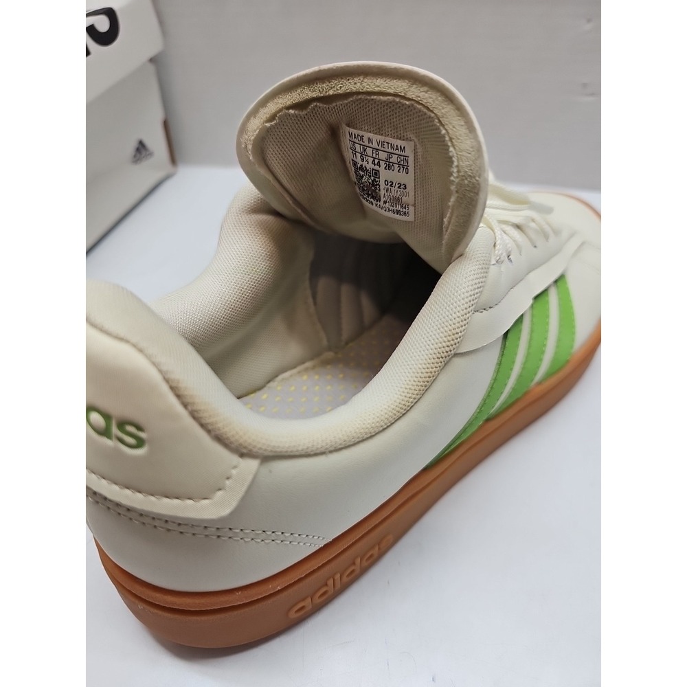 Women's Adidas Originals Grand Court Alpha Off-White/Semi Lucid Lime/Gum 11 - Picture 14 of 14